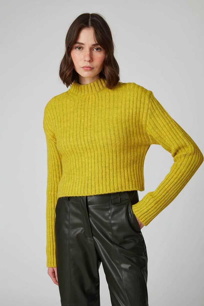 Half High Neck Mini Sweater