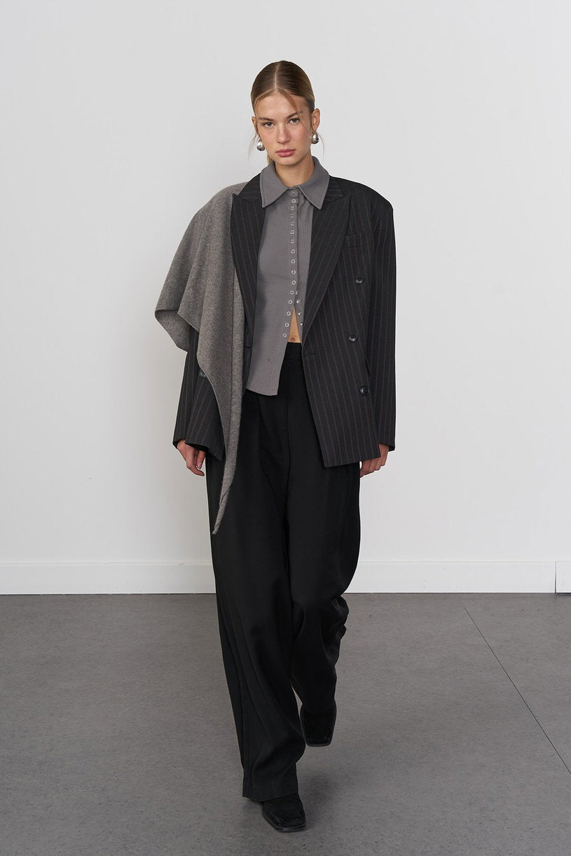 Snap Button Knit Shirt